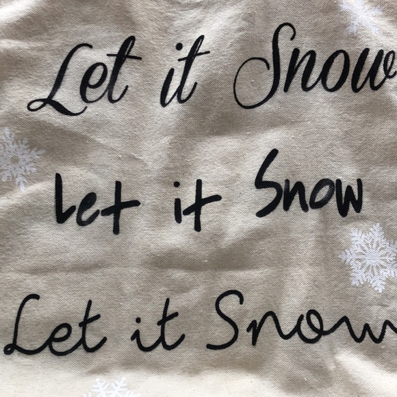 - “Let it Snow Let it Snow Let it Snow” Canvas Reusable Tote Bag - Picture 4 of 4